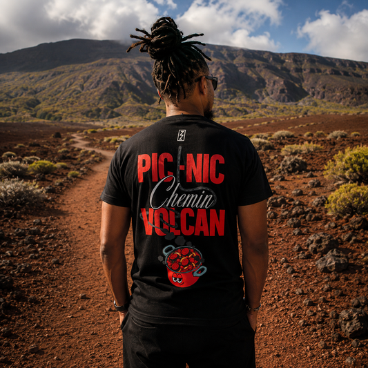 T-SHIRT PIC-NIC CHEMIN VOLCAN
